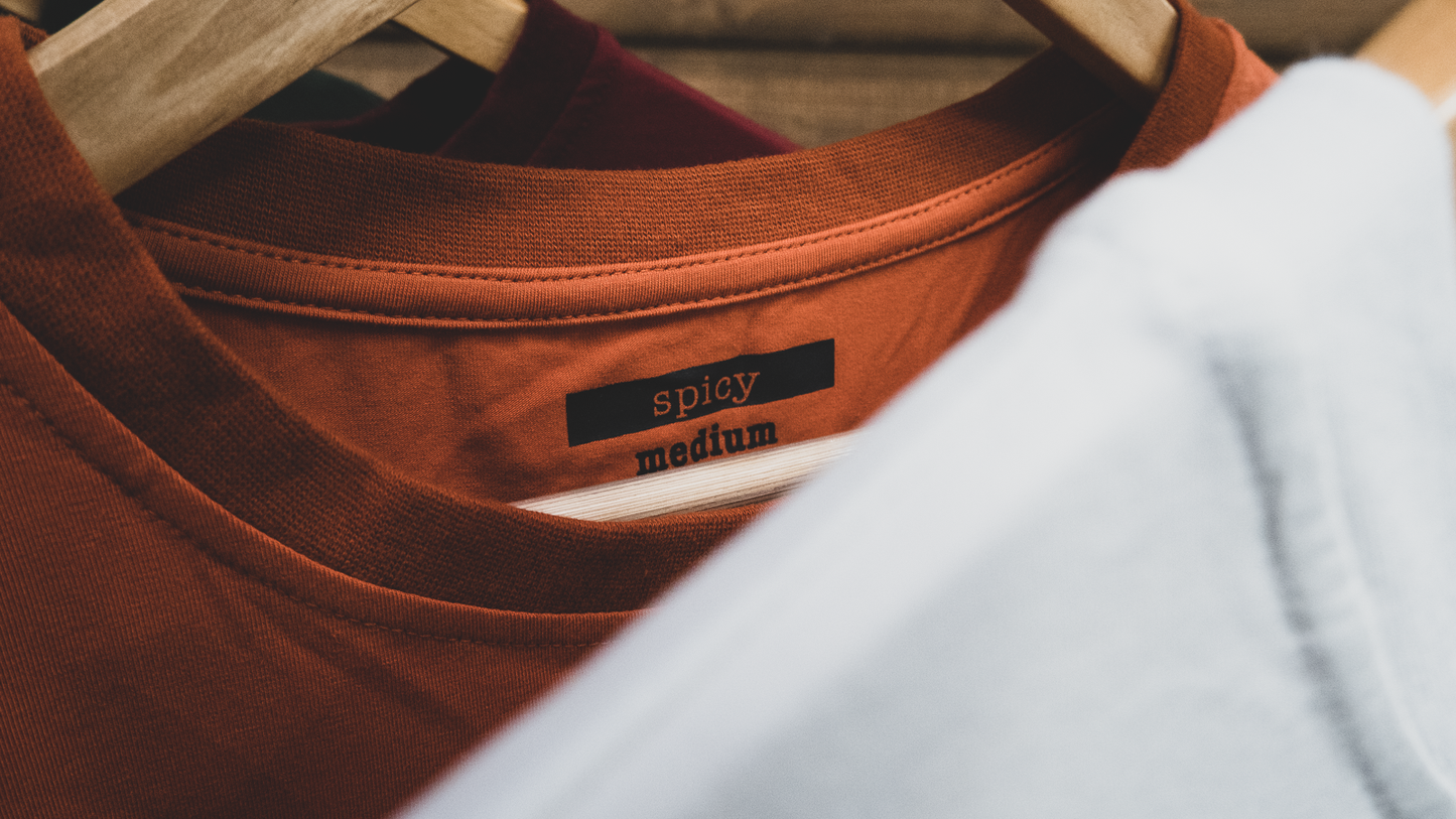 spicy clothing burnt orange fitness wear